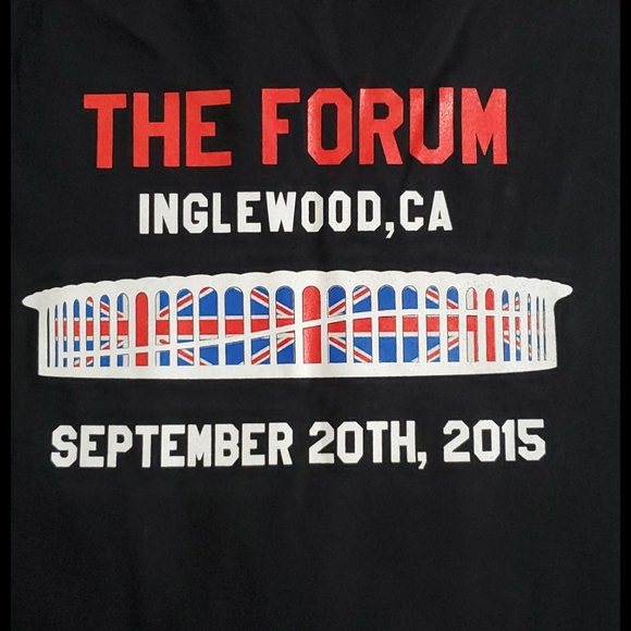 DEF LEPPARD black short sleeve concert tee September 2015 L.A. Forum XXL - Picture 3 of 5
